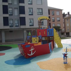 parque-infantil de mobiliario urbano tipo 3